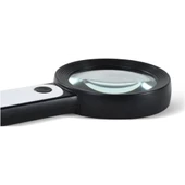 30x 12ışıklı Büyüteç Taşınabilir Çıft Katmanlı Optik Cam Okuma Büyüteç 229018 - 7