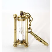 Pirinç Kumsaati Anahtarlık 2496b - 1