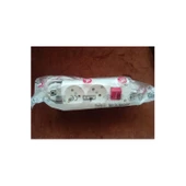 İkili Anahtarlı Topraklı Grup ,priz 5m - 2