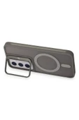 Joko Samsung Galaxy S24 Flet Lens Magsafe Kapak - Gri thumbnail 5
