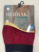 NİVEMESHOME 4480 ERKEK LYCRALI  COTTON BOXER KIRMIZI DESENLİ L BERRAK - 1
