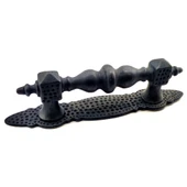 Antika Tarz Dekoratif Pirinç Ağır Kapı Çekme Kolu - Küçük, 215x40 Mm, Oksit - 1