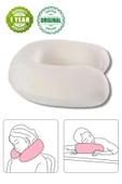 MEDITERIAN Beyaz Ortopedik Seyahat Boyun Yastigi Hava Geçirgen 50 x 70 36 x 33 Pamuklu 0 - 499 gr Visko - 1