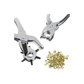 Kemer Delme Ve Perçin Pensesi Ikli Set Deri Plastik Delici - 1