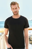 BERRAK 4097 ERKEK T-SHİRT SİYAH - 1