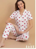 NİVEMESHOME 5797 STİL MİLAN DÜĞMELİ PİJAMA TAKIMI - 1