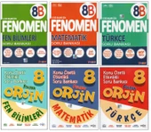 FENOMEN 8. SINIF (8B) FEN B.+METEMATİK+TÜRKÇE+ORJİN FEN B.+MATEMATİK+TÜRKÇE (6 KİTAP) - 1