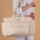 M&Y Athena Deri Anne Bebek Bakım Çantası 7110 Krem - 4