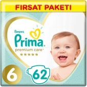 Prima Premium Care Bebek Bezi Fırsat Paketi 6 Beden 62 Adet - 2