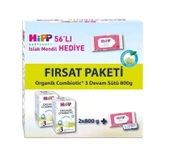 Hipp 3 Organik Combiotic Bebek Sütü 800 Gr X2 Islak Mendil Hediyeli - 1
