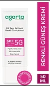 Agarta Doğal Güneş Kremi Cilt Tonu Eşitleyici Renkli 50 SPF 50 ml - 1