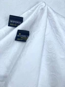 NİVEMESHOME 140X180 BEYAZ DAİRE SEMBOL LEKE TUTMAZ MASA ÖRTÜSÜ - 6