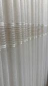 NİVEMESHOME MEVRA ALTIN ÇİZGİLİ 1/3 SIK PİLELİ TÜL PERDE APM - 6