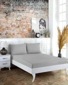 NİVEMESHOME 160*200 GRİ LASTİKLİ ÇARŞAF SETİ - 1