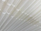 NİVEMESHOME MEVRA ALTIN ÇİZGİLİ 1/3 SIK PİLELİ TÜL PERDE APM - 10