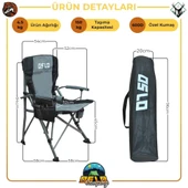 Oslo Lüks 4'lü Kamp Sandalye Seti Gri thumbnail 3