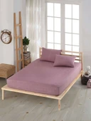 NİVEMESHOME 160*200 GÜL KURUSU LASTİKLİ ÇARŞAF SETİ - 1
