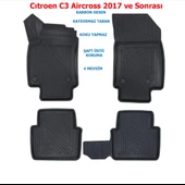 Citroen C3 Aircross 2017 ve Sonrası 4D Premium Havuzlu Paspas thumbnail 1
