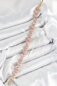 Pirinç Pembe Zirkon Taşlı Daire Baget Model Gold Renk VIP Seri Kadın Bileklik - EBJ250726W36780 thumbnail 2