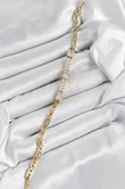Xuping Pirinç Parçalı Su Yolu Model Gold Renk Kadın Bileklik - EBJ250726W36686 thumbnail 2