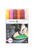 Schneider  Akrilik Marker 4mm Ara Renk 6'lı - 1
