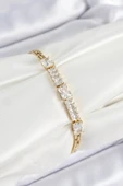 Xuping Pirinç Parçalı Su Yolu Model Gold Renk Kadın Bileklik - EBJ250726W36686 thumbnail 1