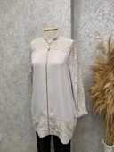 25Y0149 TRAPHY CEKET GÜPÜR DETAYLI ÖNÜ FERMUARLI - 2