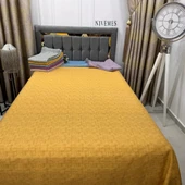 NİVEMESHOME HARDAL 200X230 TEK PİKE ÖRTÜSÜ ÇİFT KİŞİLİK - 1