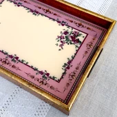 Glore A08- Roses El Geçmeli Tepsi 31x46 - 4