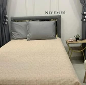 NİVEMESHOME BEJ 200X230 TEK PİKE ÖRTÜSÜ ÇİFT KİŞİLİK - 6