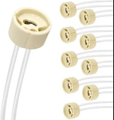 10 Adet GU10 duy 2A LED halojen lamba duyu 0,75 mm² silikon tel seramik duy bağlantı duyları 300 W enerji sınıfı A - 1