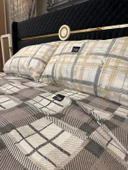 NİVEMESHOME KAHVE DESENLİ 160X230 TEK PİKE ÖRTÜSÜ TEK KİŞİLİK - 2