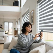 ROVLİNE AKILLI PERDE MOTORU RV200 (Stor perde zincire montaj) thumbnail 7