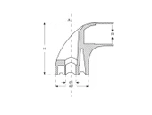 Plastik Profil Boru Kulp Başlık 30 mm thumbnail 2