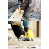 Buffer® 3 Parça Kademeli Matkap Ucu Paslanmaz Uç Alüminyum Sac Demir Delme Seti - 7