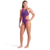 Arena One Biglogo One Piece Kadın Mor Yüzücü Mayosu 001198998 - 2