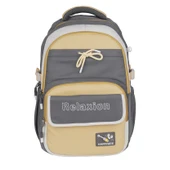 Relaxion Yeni Sezon Kalemlikli Gri-Sarı Premium Okul Sırt Çanta 1512 thumbnail 3