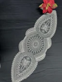 NİVEMESHOME EKRU İŞLEMELİ RUNNER thumbnail 1