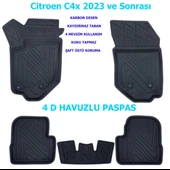 Citroen C4x 2023 ve Sonrası 4D Premium Havuzlu Paspas - 1