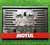 Motorsiklet Plakalık Motul Lazer Kesim 3D Kabartmalı Model Motor Plakalığı - 1