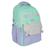Relaxion Yeni Sezon Kalemlikli Yeşil-Mor Premium Klinkır Okul Sırt Çantası (1513) thumbnail 3