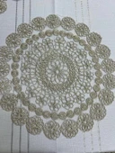 NİVEMESHOME BEJ ÖRME TAKIM 7 PARÇA SUNUMLUK SETİ (RUNNER + SUPLA 6 ADET) thumbnail 3