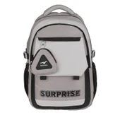 Relaxion Yeni Sezon Kalemlikli Siyah-Gri Premium Okul Sırt Çanta 1514 - 3