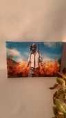PUBG Oyun Görseli Natürel Tasarım Ahşap Çerçeve Ev İşyeri Duvar Kanvas Tablo SVŞ2 - 2