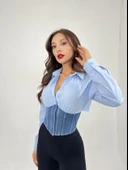 6963 GÖMLEK-MAVİ - 1