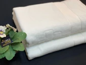 NİVEMESHOME BEYAZ 90X150 LOGOLU BANYO HAVLUSU thumbnail 1