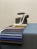 NİVEMESHOME KETEN TREND MASA ÖRTÜSÜ İNDİGO APM - 2