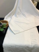 NİVEMESHOME BEYAZ 90X150 LOGOLU BANYO HAVLUSU - 2