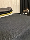 NİVEMESHOME KETEN TREND MASA ÖRTÜSÜ ANTRASİT APM - 5