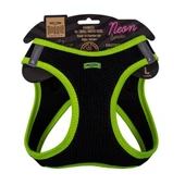 Doggie Havalı Dokuma Neon Küçük Irk Göğüs Tasması Sarı 42-48 cm (ANG-L) thumbnail 1